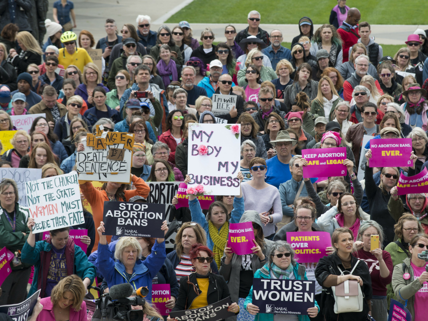 Eine Demonstration für das Recht auf Abtreibung in den USA.